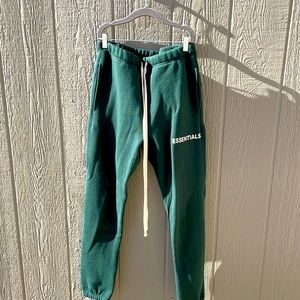 Fear of God Essentials green sweatpants. Size S.